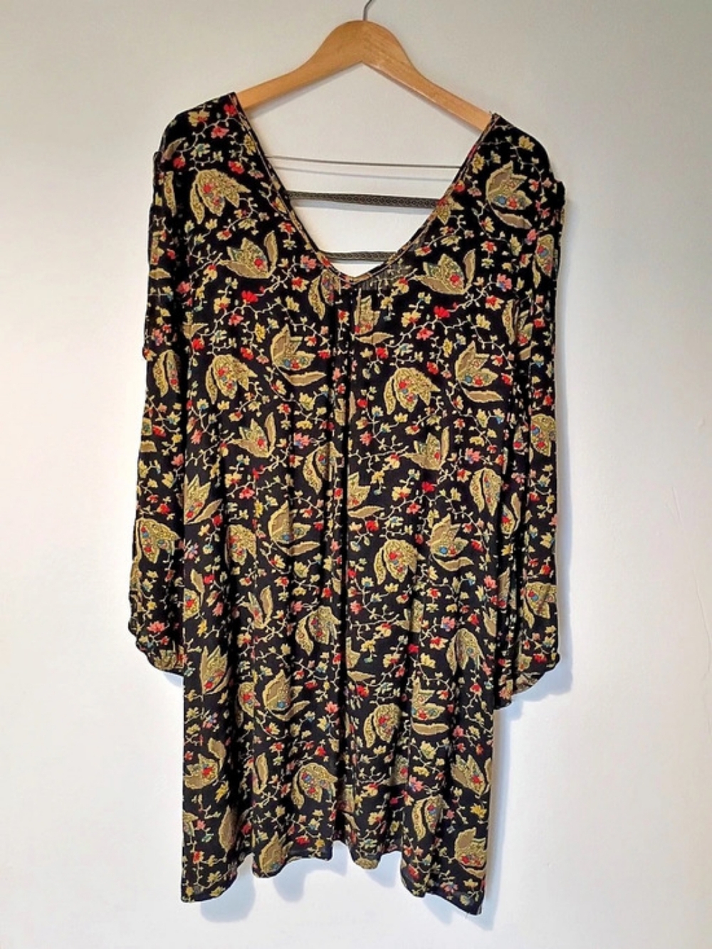 Boho Paisley Tunic Dress 100% cotton